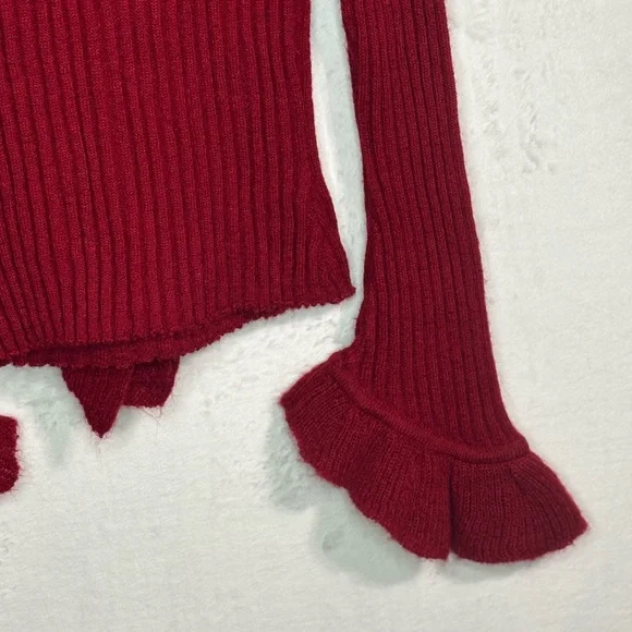 Arden B Vibrant Red Knit Top - Picture 5 of 6